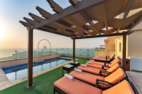 Jbr penthouse with terrace pool